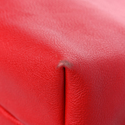 Salvatore Ferragamo Calfskin Gina Tote Red 8 of 14