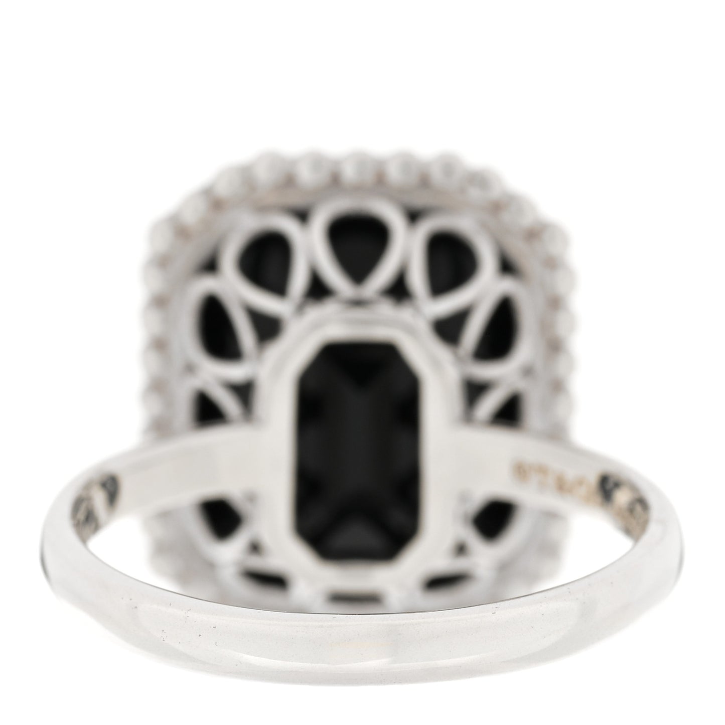 Sterling Silver Black Onyx Ziegfeld Daisy Ring 58 8.5