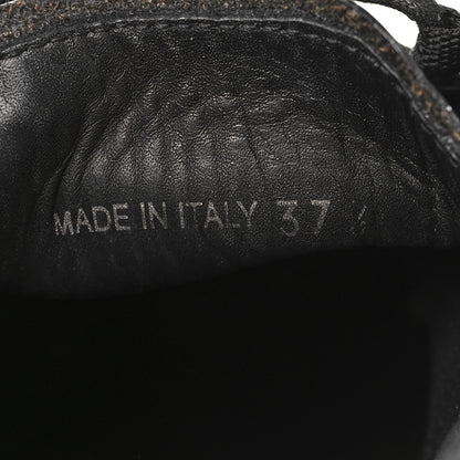 Prada Spazzolato Rois Monolith 55mm Derby Loafers 37.5 Black White 7 of 9