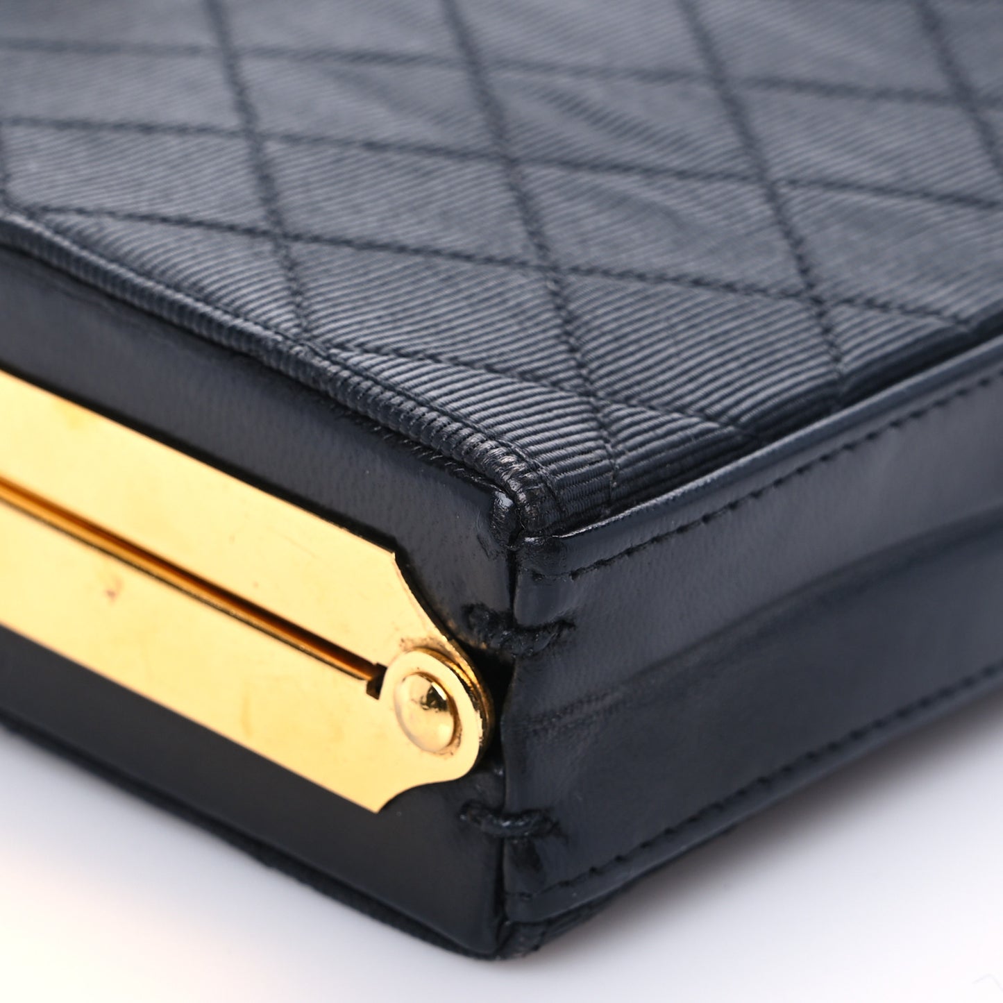Grosgrain Mini Clutch Black