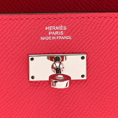 Hermes Epsom Kelly Longue Wallet Rose Extreme 6 of 7