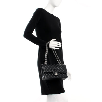 Chanel Caviar Quilted Medium Double Flap Black 2 of 7