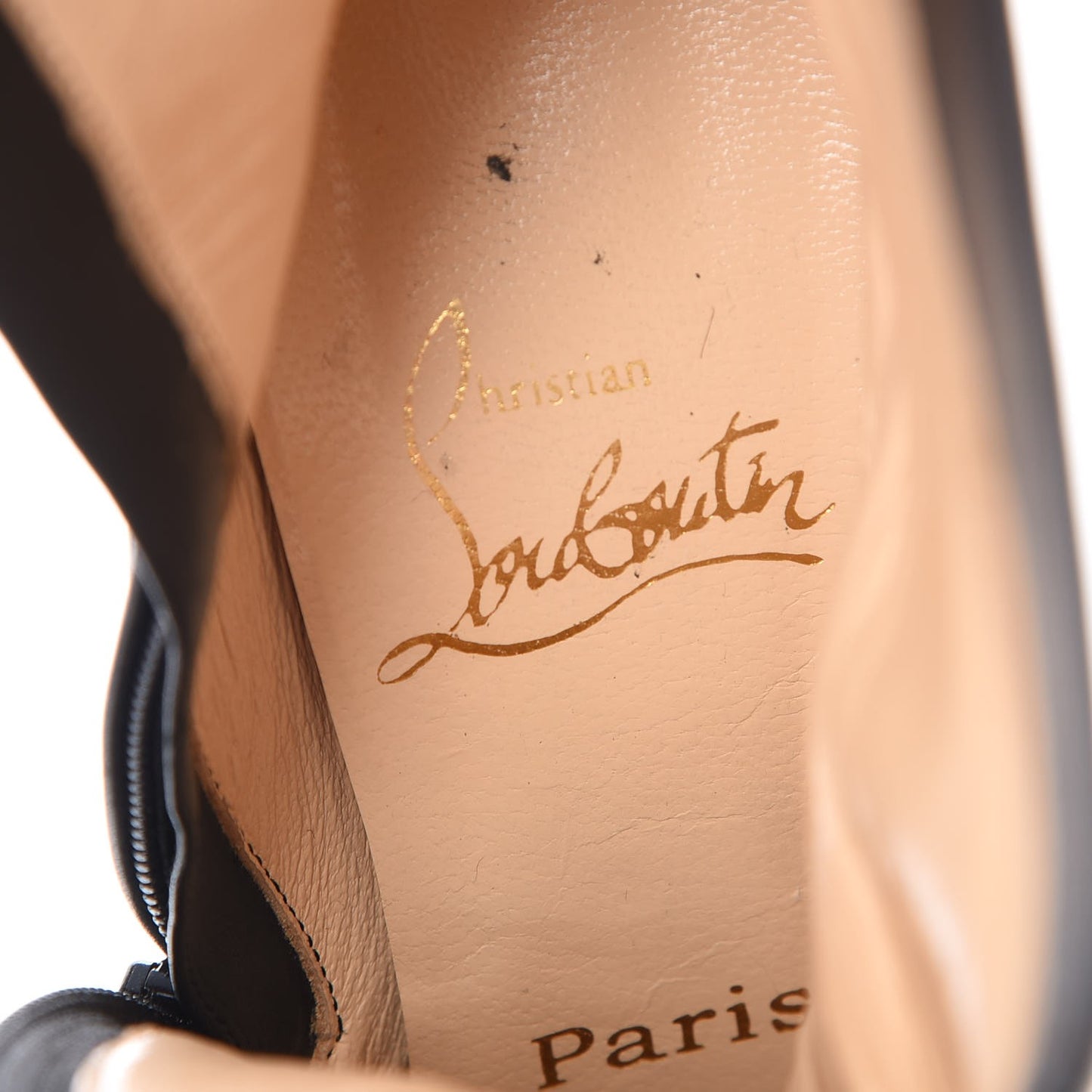 Calfskin Paris 100 Ankle Boots 38.5 Black