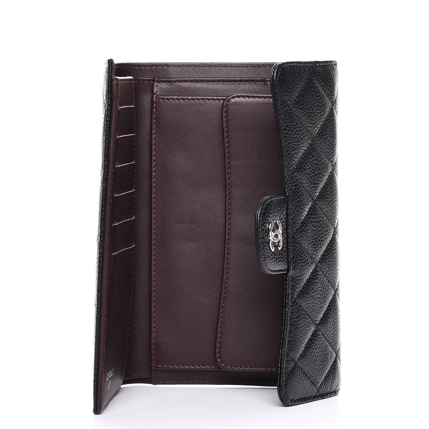 Chanel Caviar Quilted Large Flap Wallet Black 5 of 9