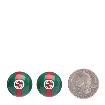Gucci Resin Web Stud Earrings 2 of 5