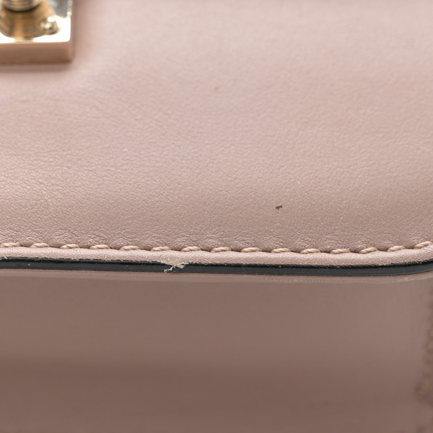 Valentino Garavani Vitello Small Glam Lock Rockstud Flap Poudre 10 of 10