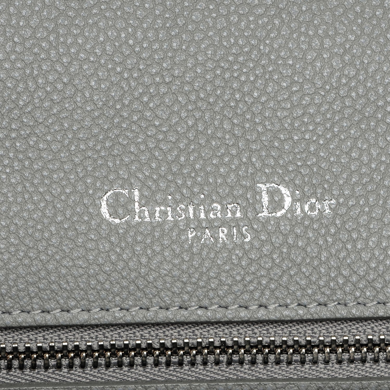 Christian Dior Grained Calfskin Medium Diorama Flap Bag Gris 6 of 7