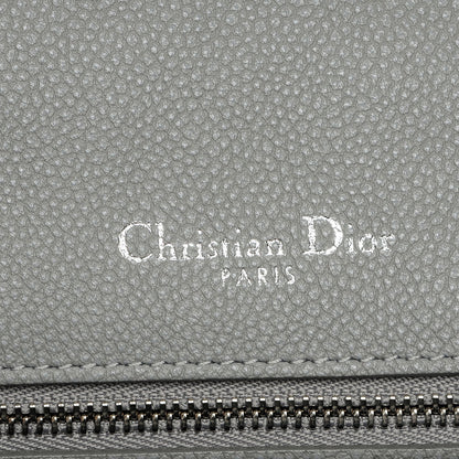 Christian Dior Grained Calfskin Medium Diorama Flap Bag Gris 6 of 7
