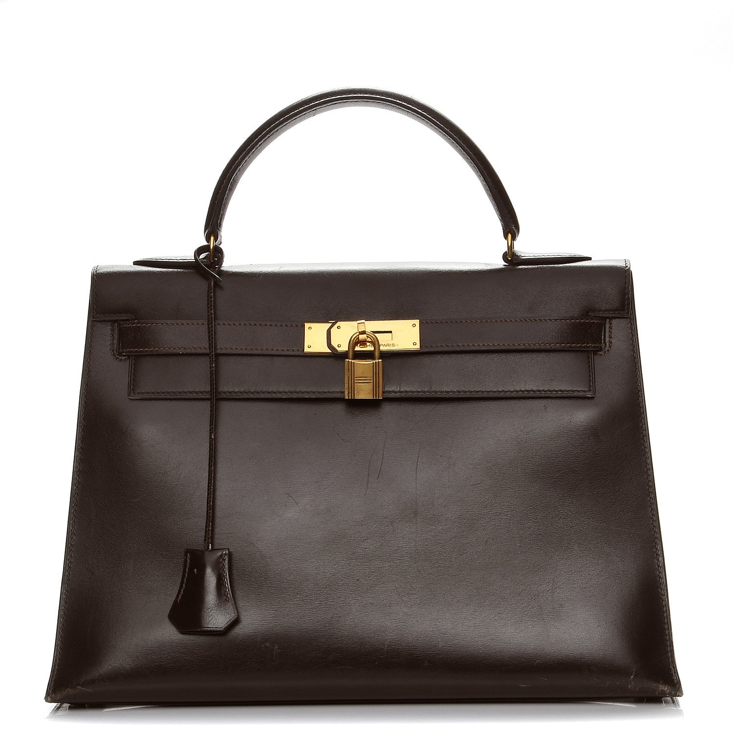 Hermes Box Kelly Sellier 32 Chocolate 1 of 30