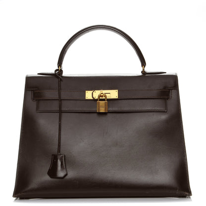 Hermes Box Kelly Sellier 32 Chocolate 1 of 30