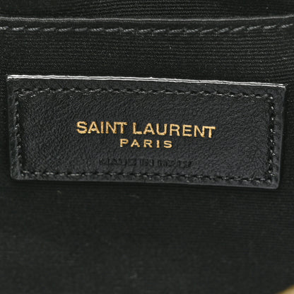 Saint Laurent Calfskin Matelasse Monogram Lou Camera Bag Black 6 of 9