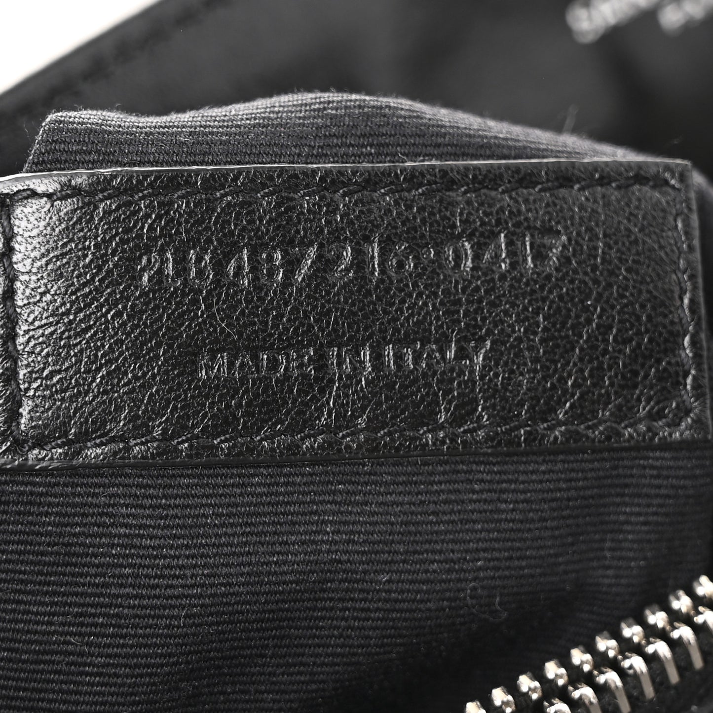 Calfskin Y Quilted Monogram Medium Loulou Chain Satchel Black