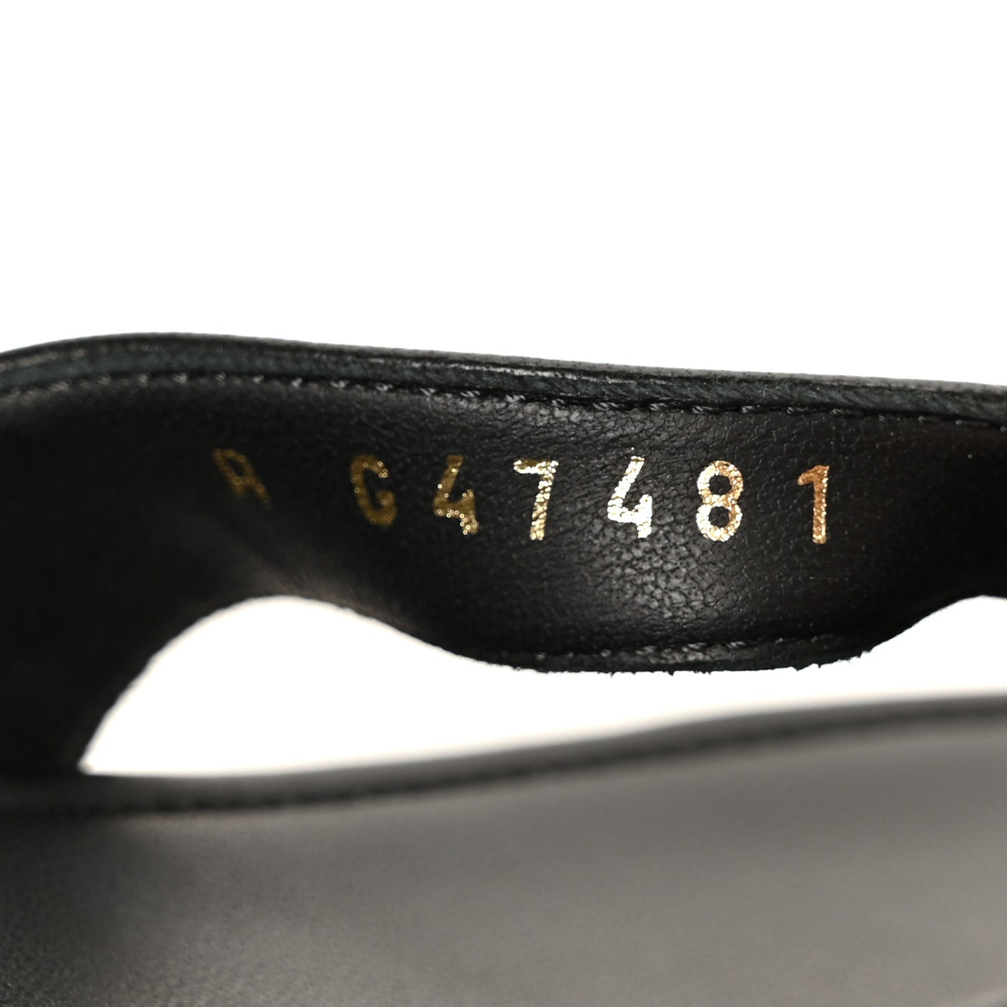 Lambskin CC Thong Sandals 38 Black