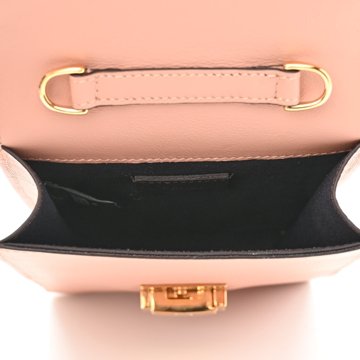 Fendi Vitello Grace Matte Kan U Vertical Wallet On Chain Rosa Bourbon 5 of 11
