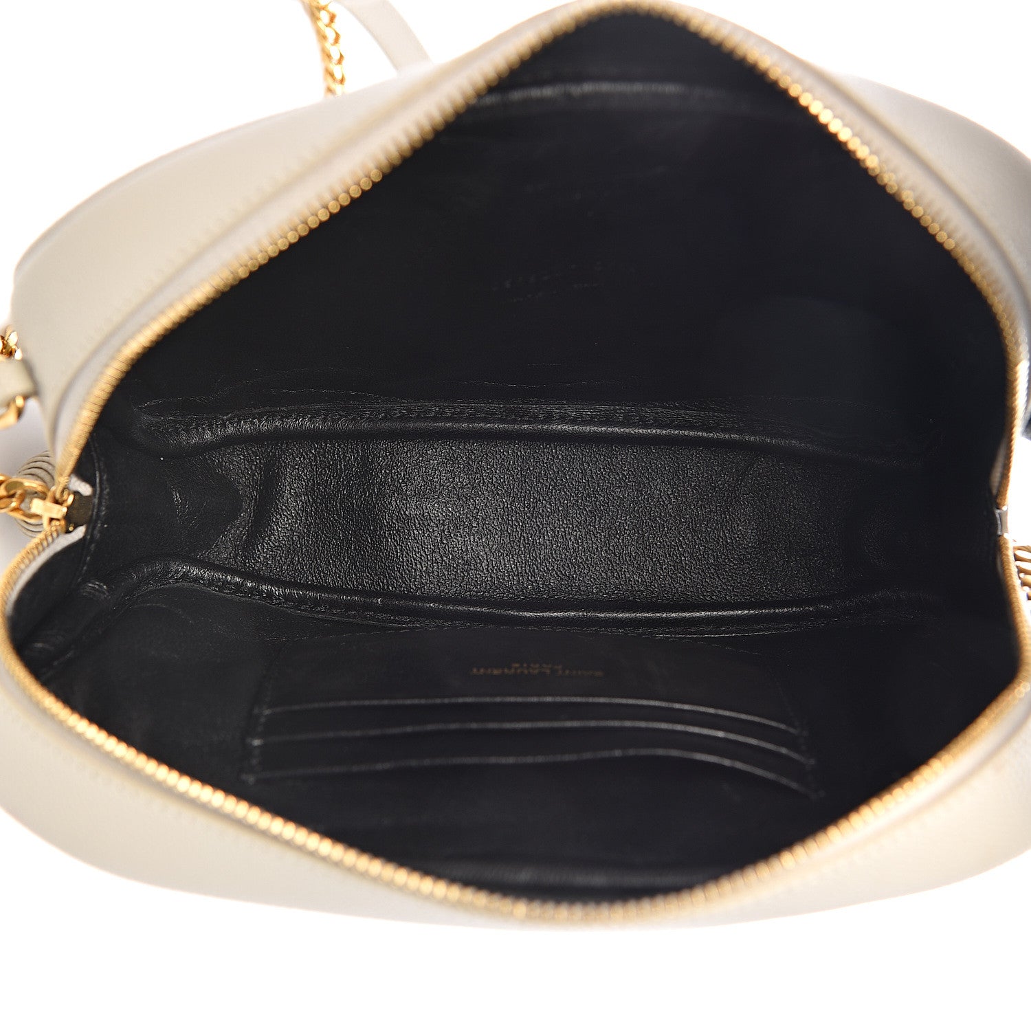Saint Laurent Grain De Poudre Matelasse Monogram Mini Lou Camera Bag Crema Soft 4 of 11