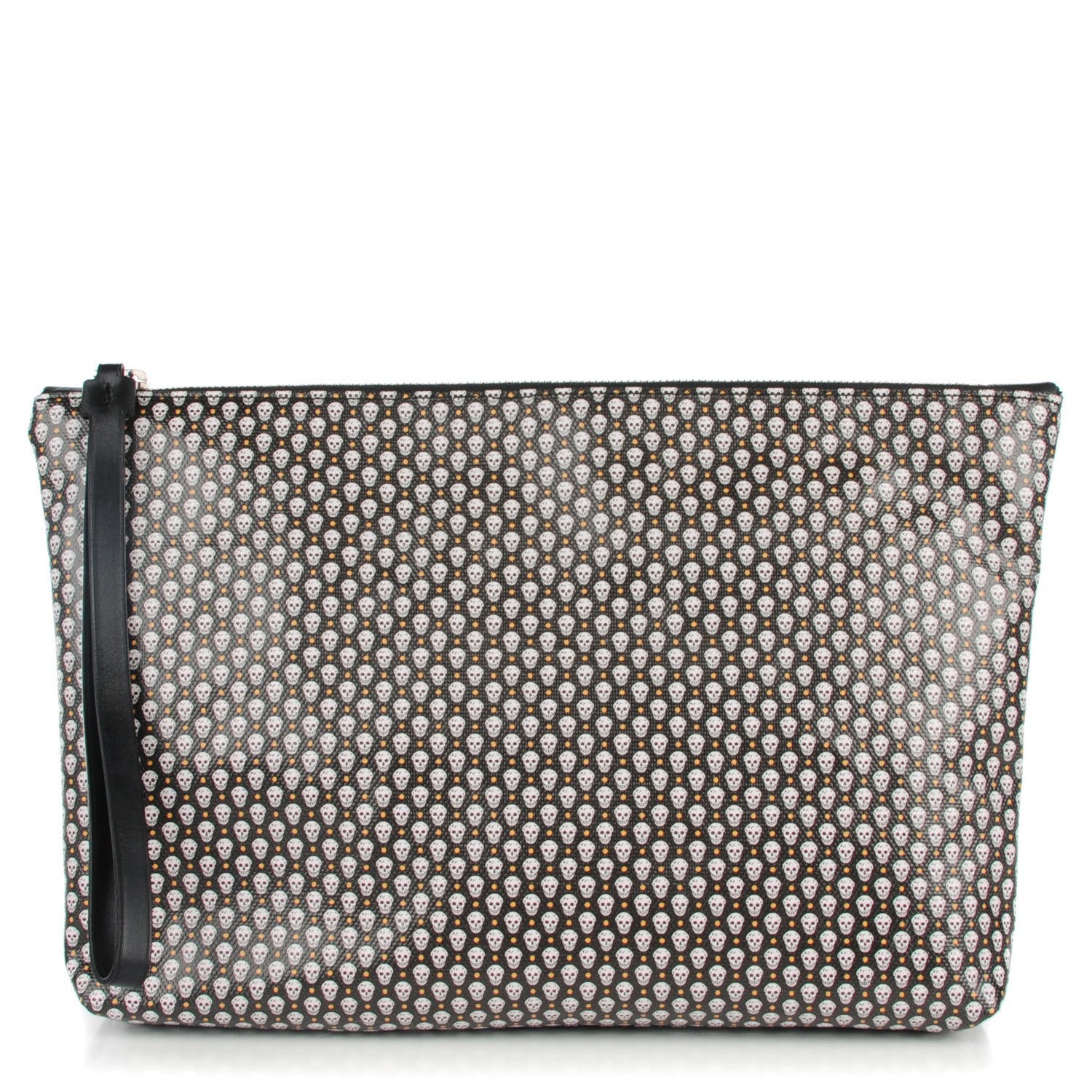 Alexander McQueen Coated Canvas Mini Skull Zipped Pouch Black 1 of 7