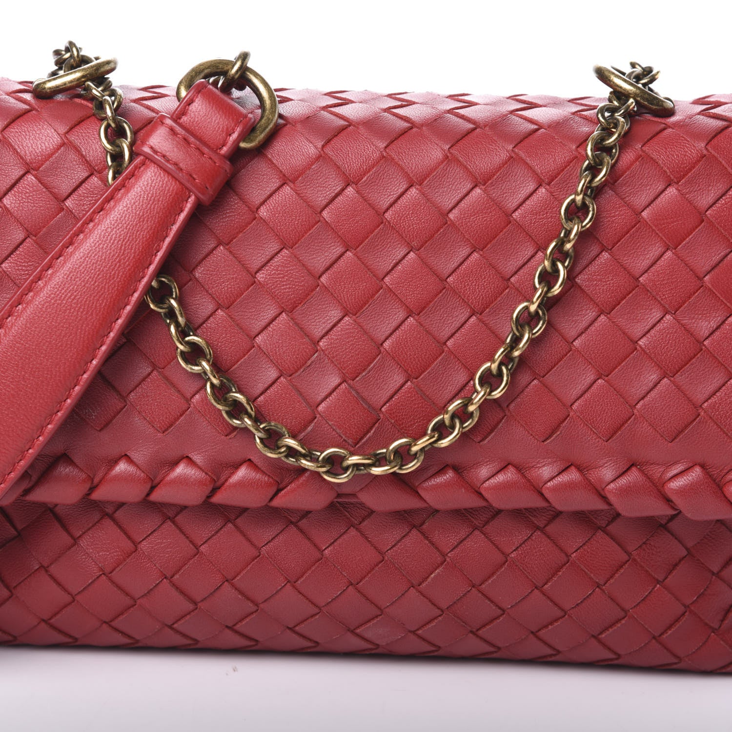 Bottega Veneta Nappa Intrecciato Baby Olimpia Shoulder Bag Vesuvio 7 of 9
