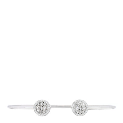 Tiffany 18K White Gold Diamond Cobblestone Wire Bracelet 1 of 3