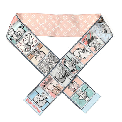 Louis Vuitton Silk Monogram Lock It Bandeau Bleu Glacier 1 of 3