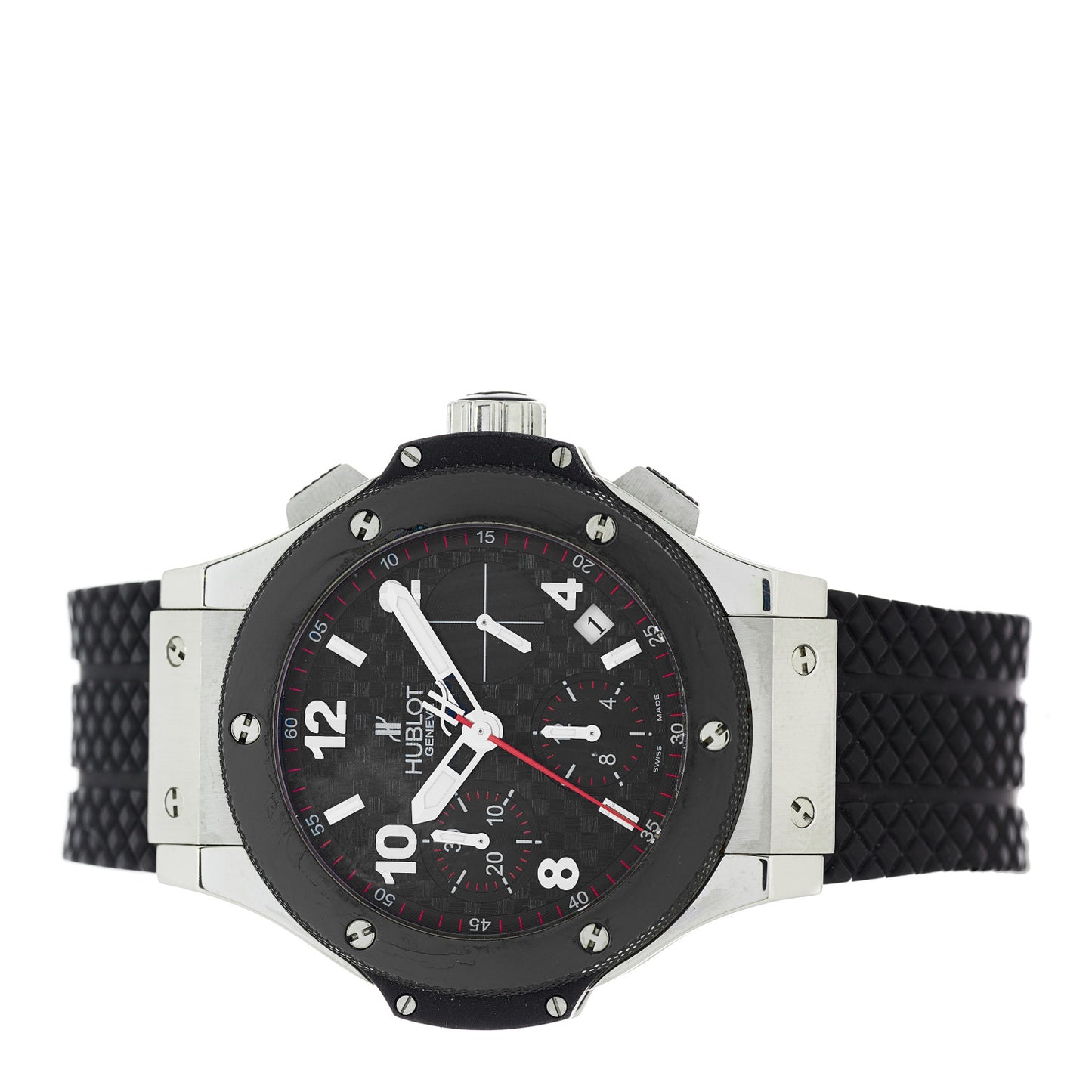 Stainless Steel Ceramic Rubber 44mm Big Bang Automatic Watch Black 342.SB.131.RX