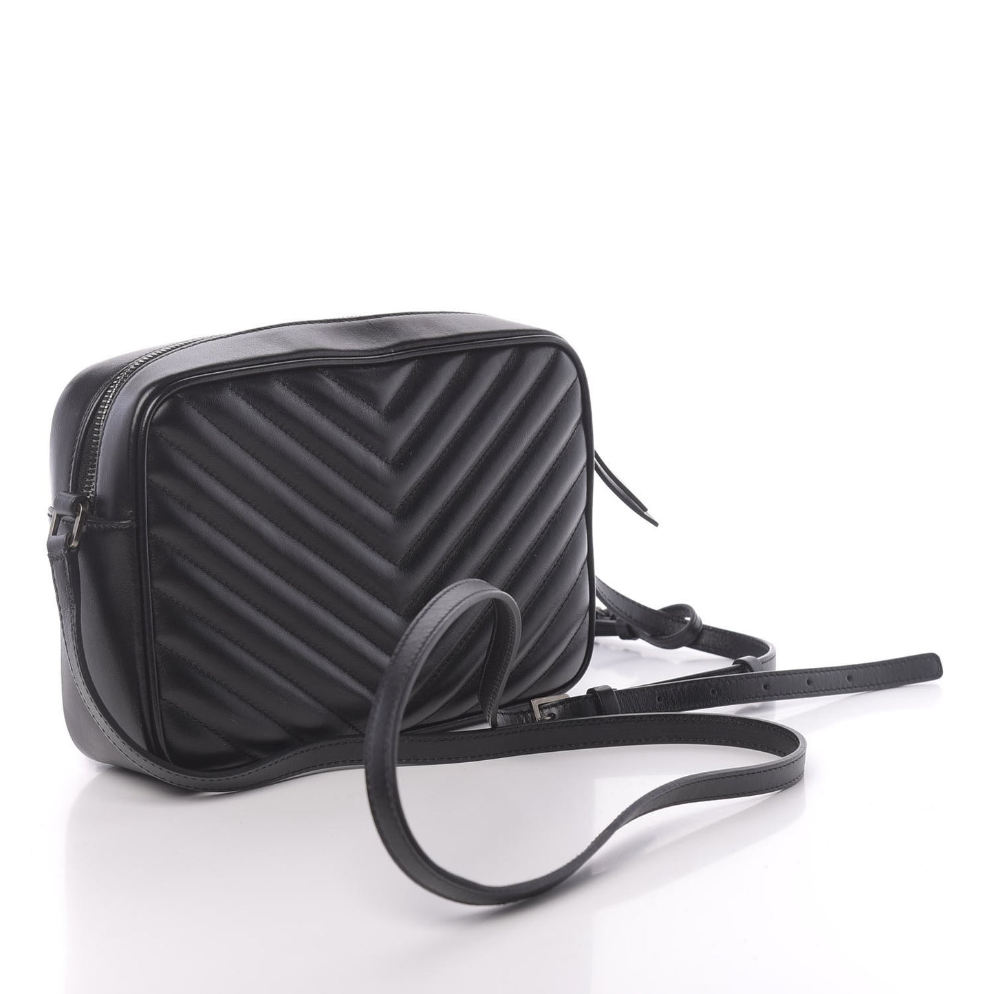 Calfskin Matelasse Monogram Lou Camera Bag Black