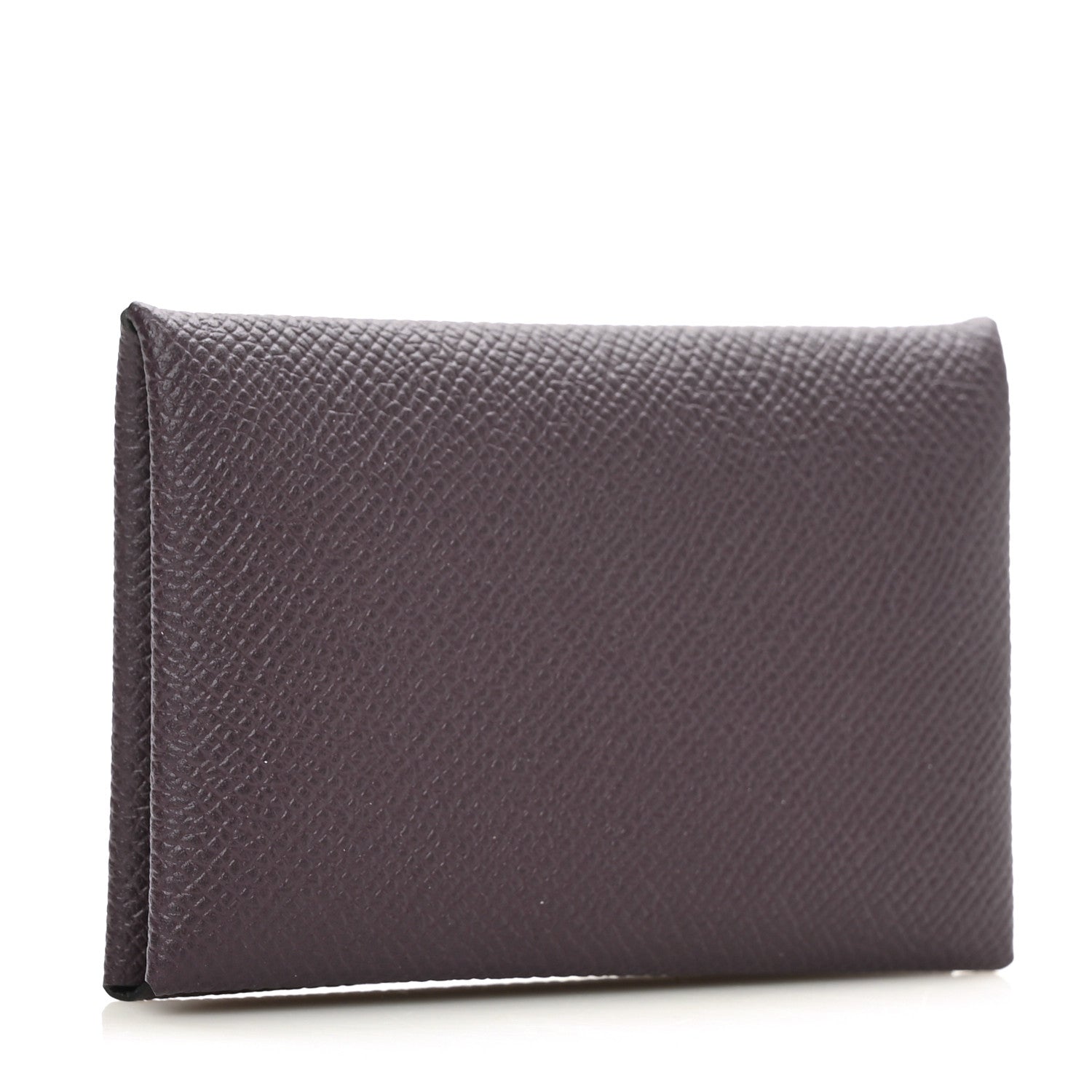 Hermes Epsom Calvi Card Case Raisin 3 of 8