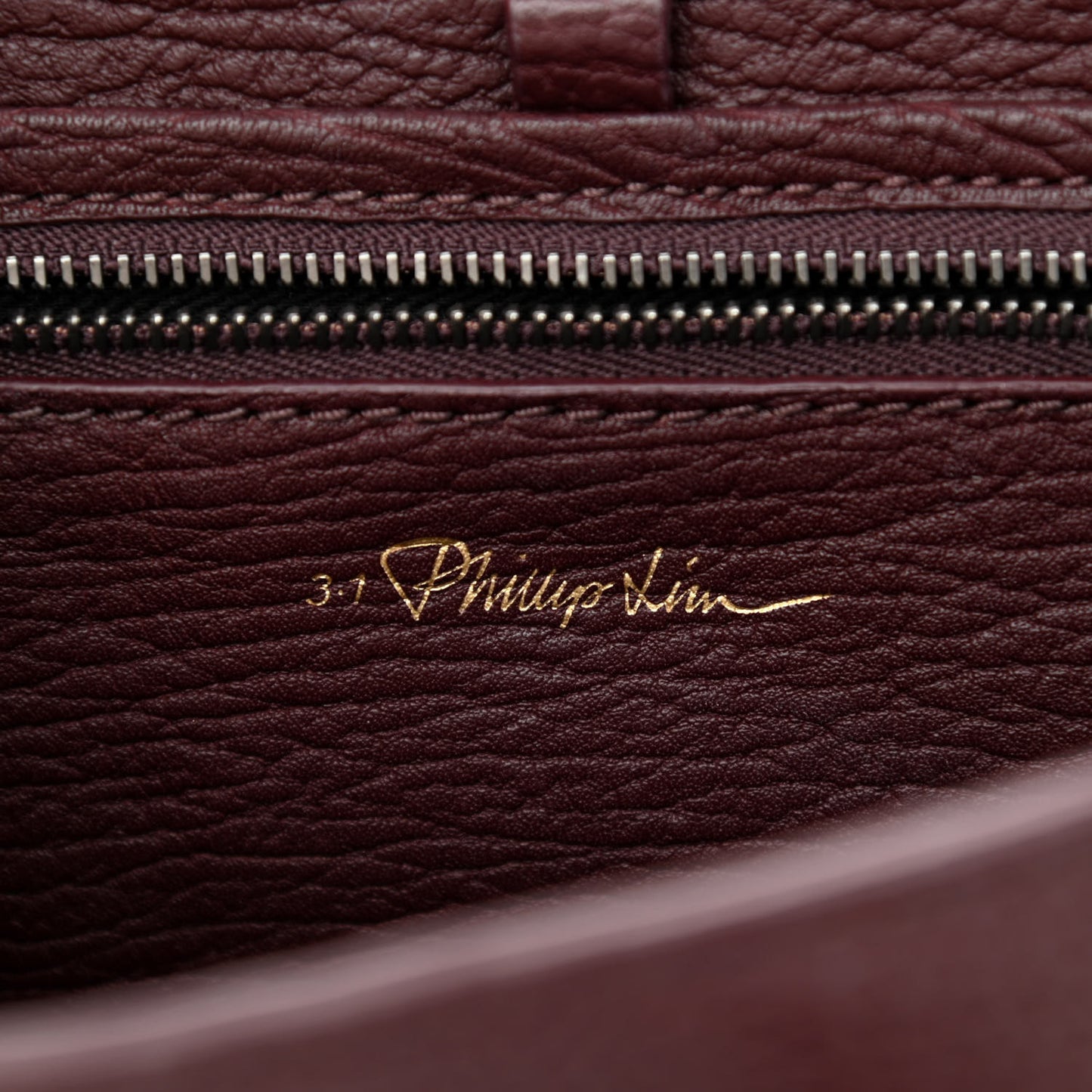 Textured Calfskin Mini Pashli Satchel Burgundy