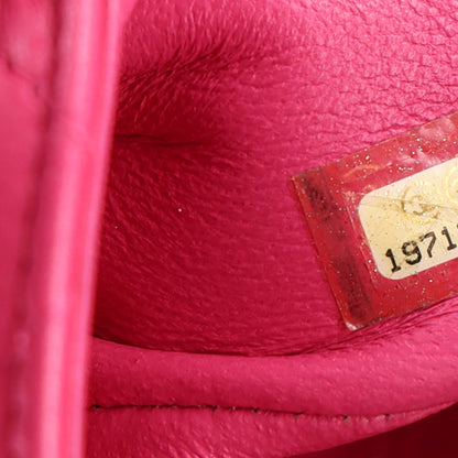 Chanel Lambskin Quilted Mini Square Flap Dark Pink 9 of 11