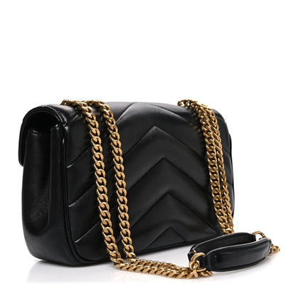 Saint Laurent Lambskin Chevron Quilted Small Loulou Black 4 of 11