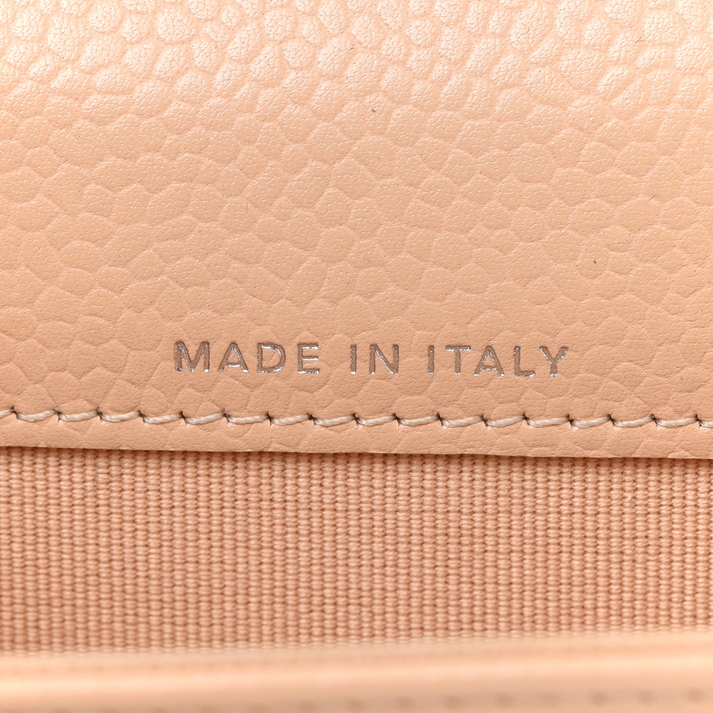 Caviar Quilted Flap Card Holder Wallet Beige