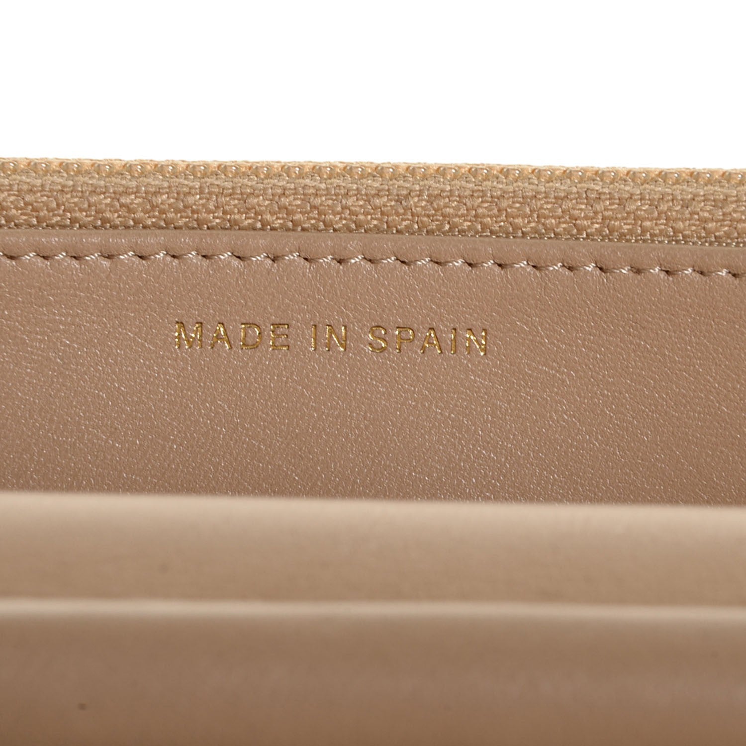 Chanel Lambskin Quilted Wallet On Chain WOC Beige Fonce 7 of 9