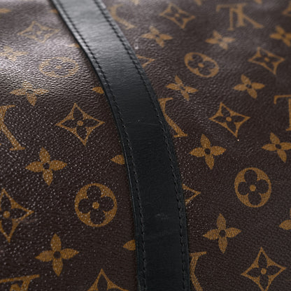 Louis Vuitton Monogram Macassar Keepall Bandouliere 55 20 of 33