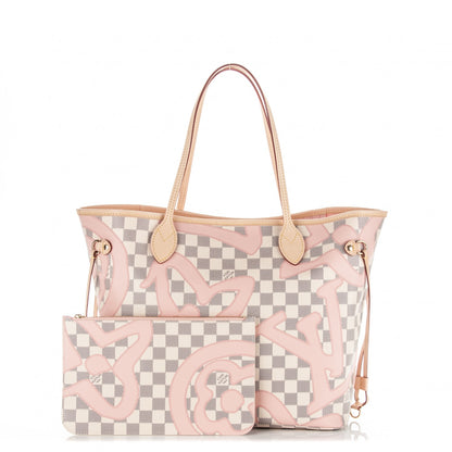Louis Vuitton Damier Azur Tahitienne Neverfull MM 1 of 8
