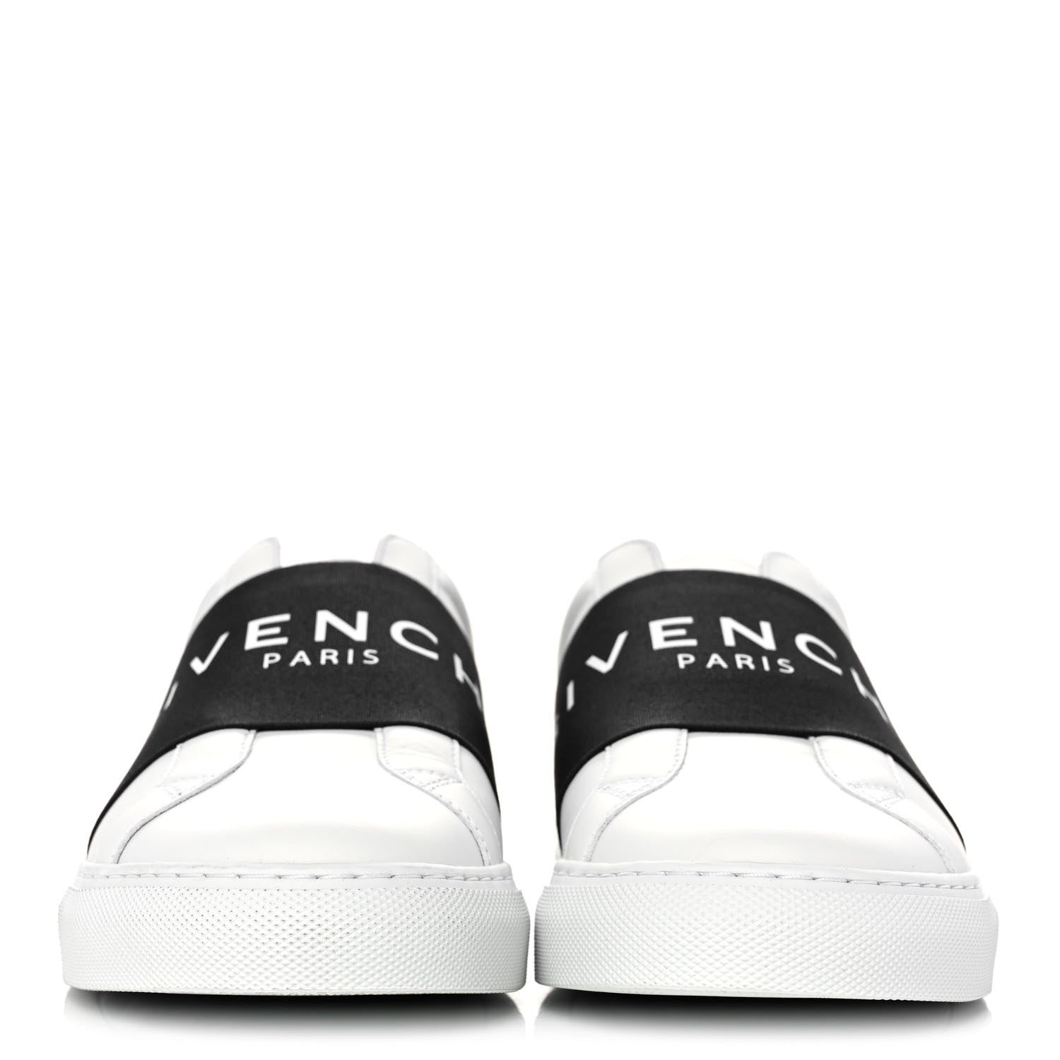 Givenchy Calfskin Band Logo Womens Urban Street Sneakers 39.5 White Black 2 of 12