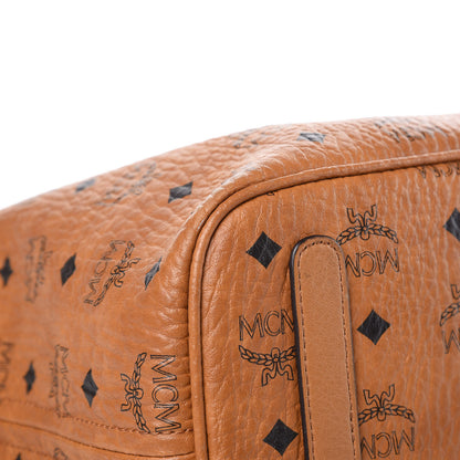 MCM Visetos Medium Liz Reversible Shopper Tote Cognac 12 of 20