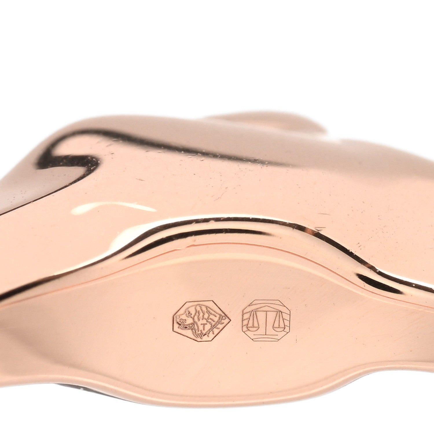 Hermes 18K Rose Gold Diamond TPM Galop Ring 53 6.25 5 of 6