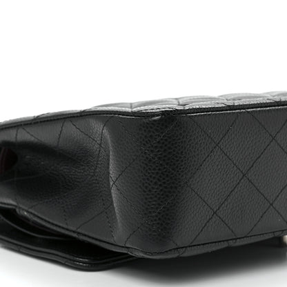 Chanel Caviar Quilted Medium Double Flap Black 11 of 14