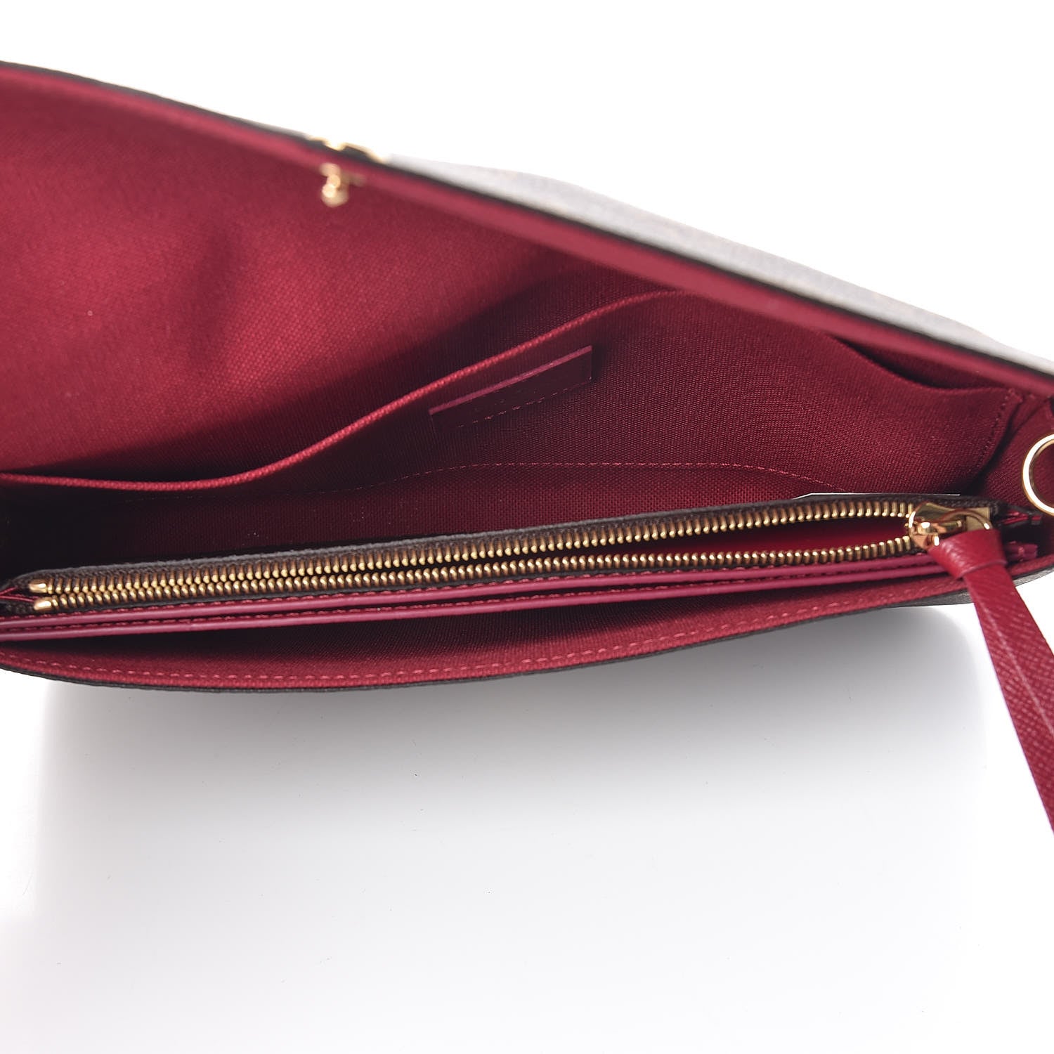 Louis Vuitton Monogram Pochette Felicie Chain Wallet Fuchsia 5 of 14