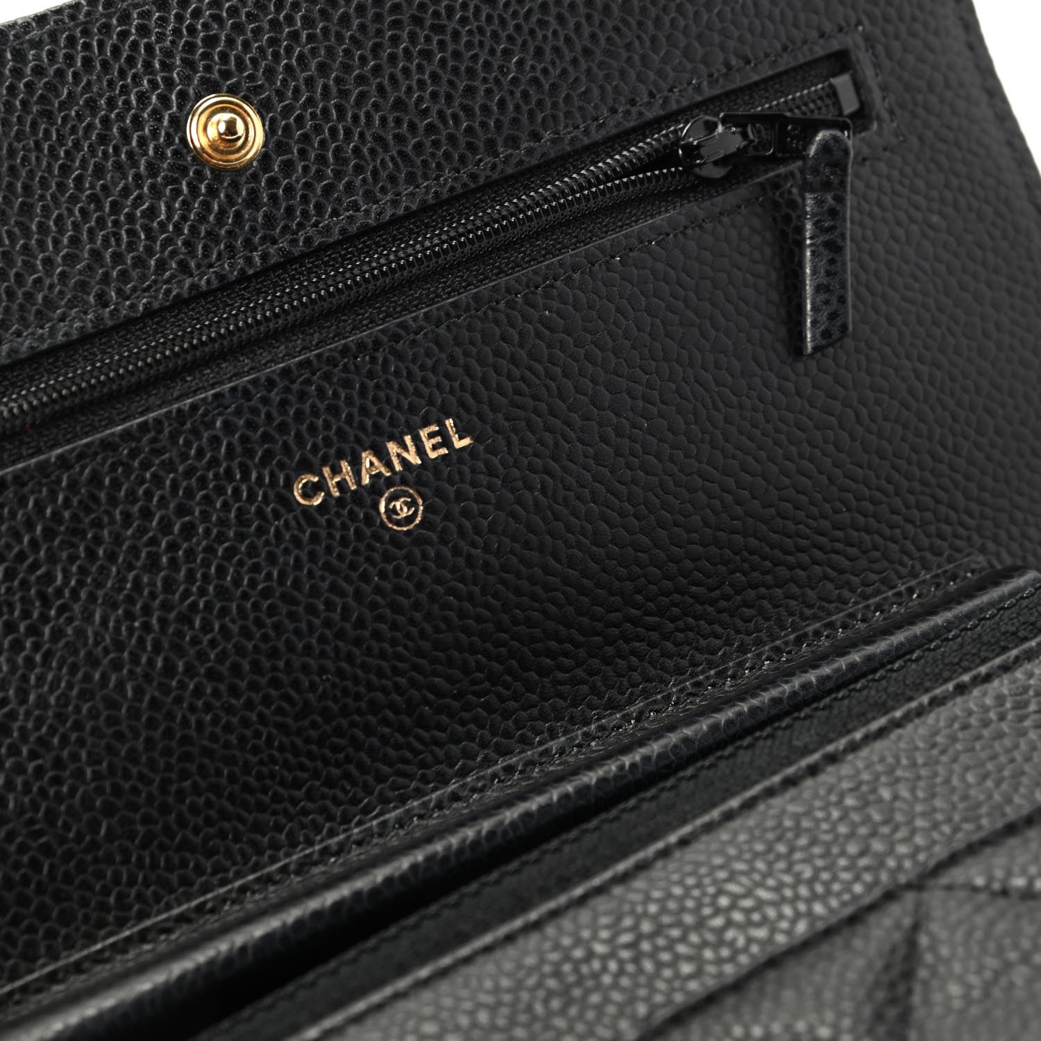 Chanel Caviar Quilted Wallet On Chain WOC Black 8 of 11