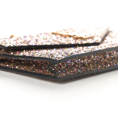 Saint Laurent Glitter Monogram Envelope Chain Wallet Multicolor 9 of 11