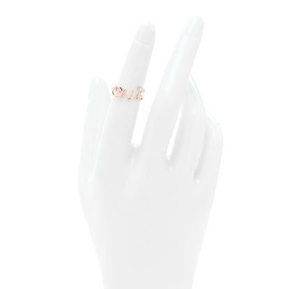 Christian Dior 18K Rose Gold Diamond Oui Ring 47 4 2 of 4