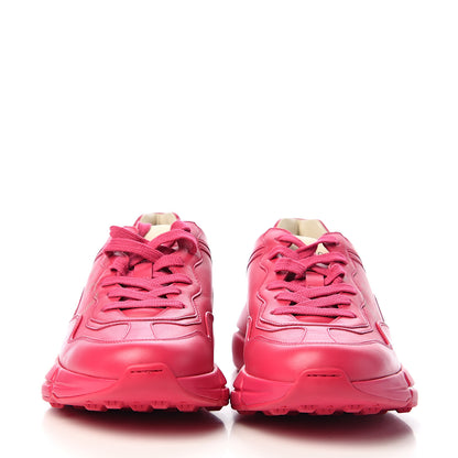 Gucci Calfskin Logo Womens Rhyton Sneakers 40 Box Pink 2 of 11