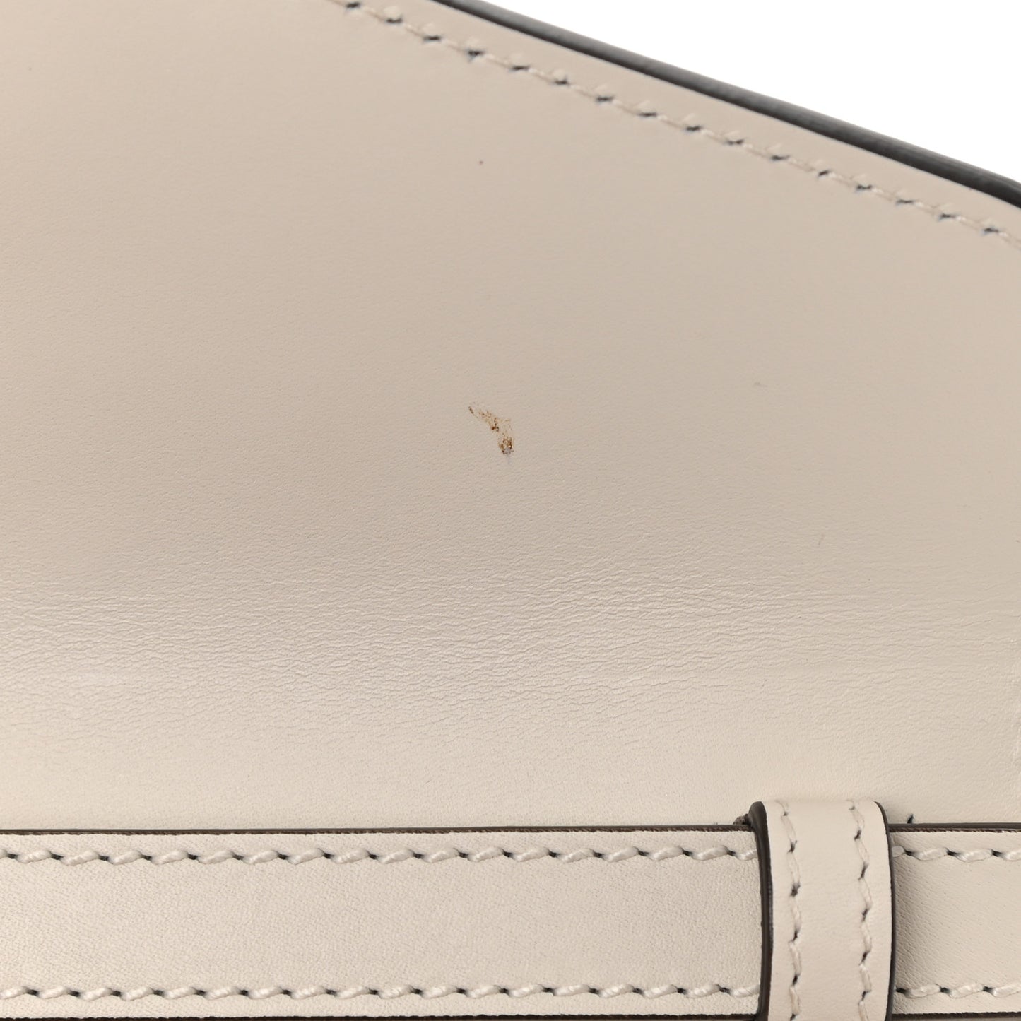 Calfskin Mini Sylvie Top Handle Bag White