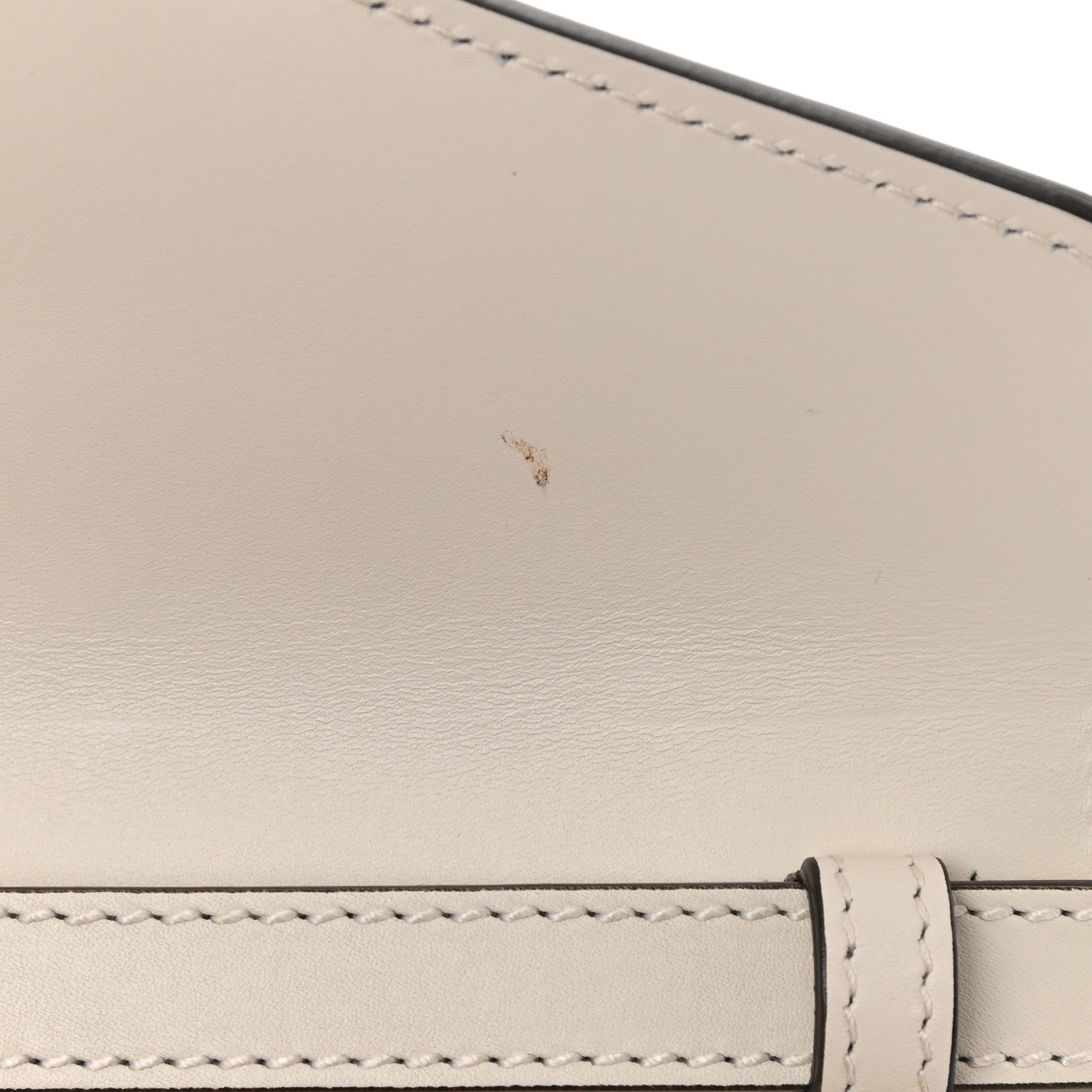 Gucci Calfskin Mini Sylvie Top Handle Bag White 8 of 9