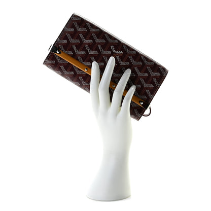 Goyard Goyardine Monte Carlo Bois Clutch Bordeaux 2 of 9