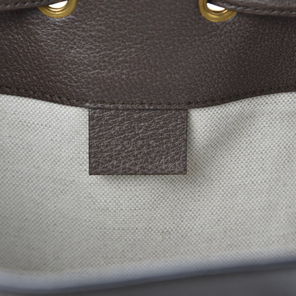 Gucci GG Supreme Monogram Web Ophidia Bucket Bag Brown 7 of 9