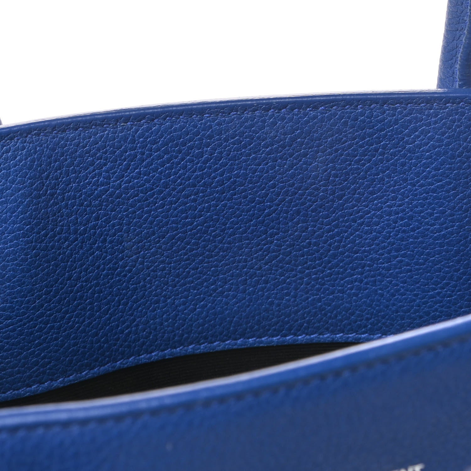 Saint Laurent Grained Calfskin Baby Sac De Jour Royal Blue 12 of 14