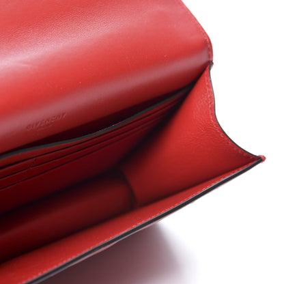 Givenchy Goatskin Quilted GV3 Strap Wallet Vermillon 4 of 10
