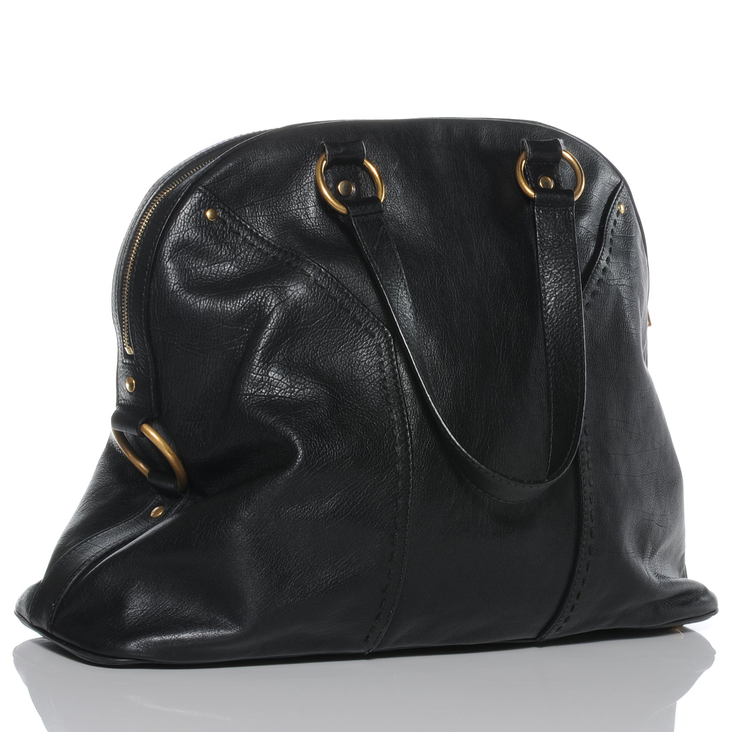 Leather Oversized Muse Black