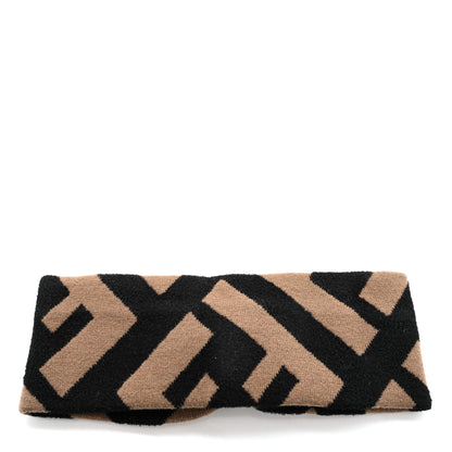 Fendi Wool FF Logo Headband Tobacco 5 of 8